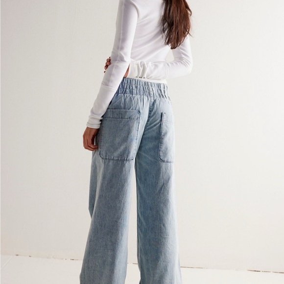 Free People Light Blue Flare Jeans - Picture 2 of 8